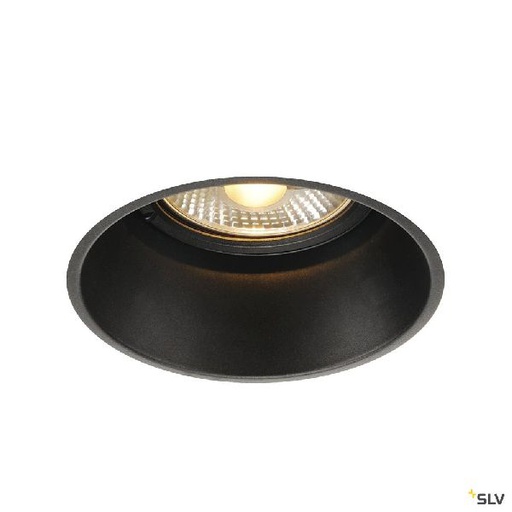 [DC113170] HORN-T, encastré de plafond intérieur, noir mat, GU10/QPAR111, 75W max 113170