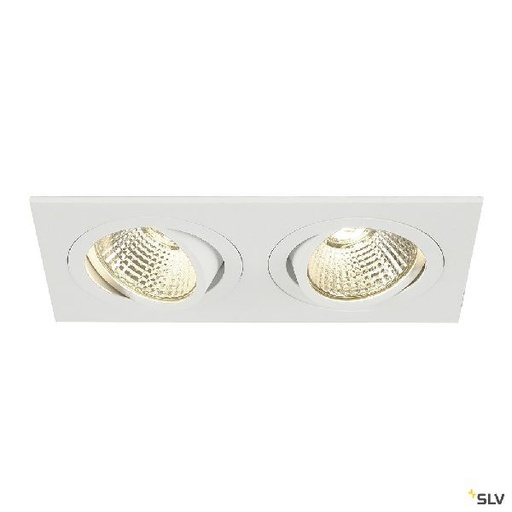 [DC113891] NEW TRIA 155, double, LED, blanc, 14W, 2700K 38° alim et clips ressorts 113891