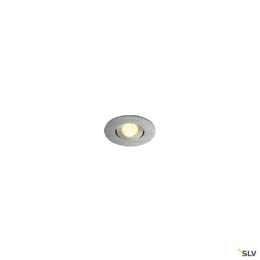 [DC113976] NEW TRIA 40, rond, LED, rond alu 3000K 30° alim &amp; clips ressorts incl 113976