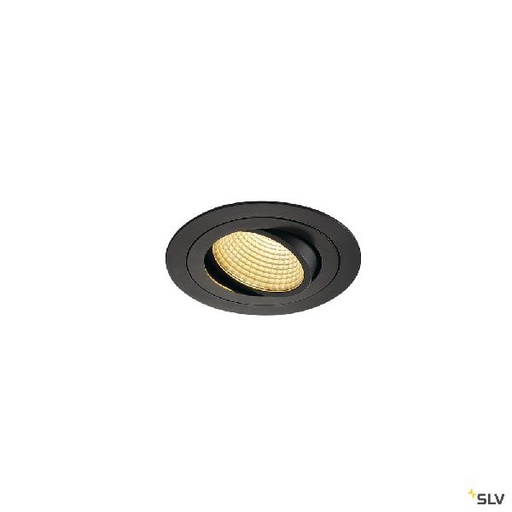 [DC114220] NEW TRIA 110, rond, LED, noir, 16W 2700K 38° alim et clips ressorts inclus 114220