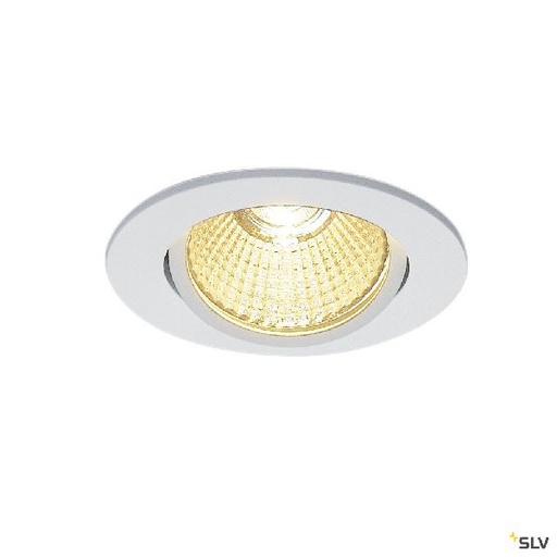 [DC114381] NEW TRIA 68, rond LED, blanc, 12W, 3000K, 38°, alim inclus 114381