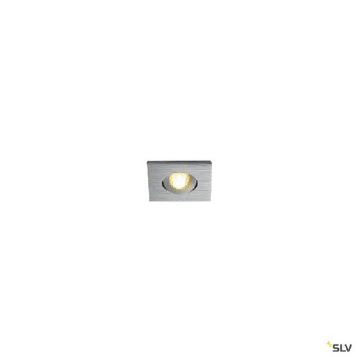 [DC114406] NEW TRIA 40, LED, carré, enc. carré alu 3W 3000K 30° alim clips ressorts 114406