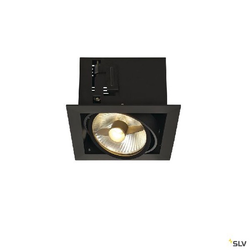 [DC115540] KADUX, encastré de plafond intérieur, simple, noir mat, GU10/QPAR111, 75W max 115540