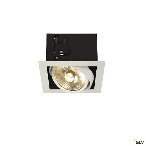 [DC115541] KADUX, encastré de plafond intérieur, simple, blanc mat, GU10/QPAR111, 75W max 115541