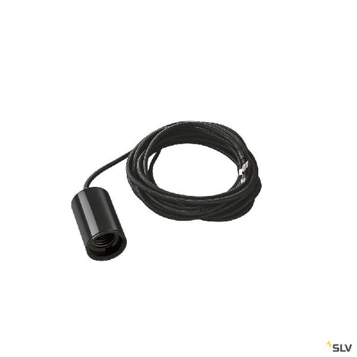 [DC132690] FITU Câble de suspension, E27, ronde, noire, max. 60W, câble nu de 5m 132690