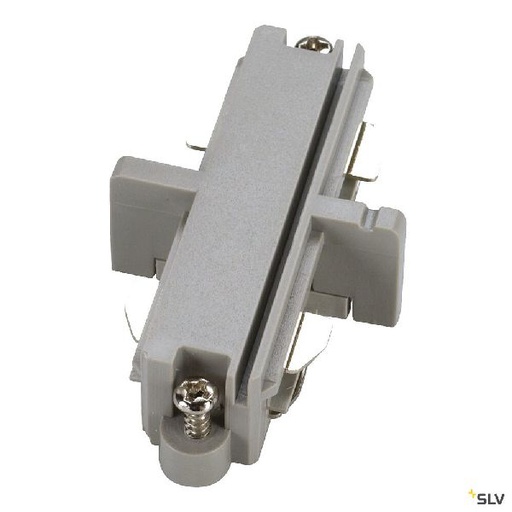 [DC143092] Connecteur droit pour rail 1 allumage 16A max, gris, électrique 143092