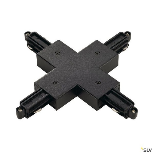 [DC143160] Connecteur en X pour rail 1 allumage 16A max, noir 143160