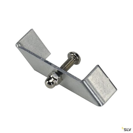 [DC143230] Support de fixation, pour rail 1 allumage à encastrer, intérieur, nickel mat 143230