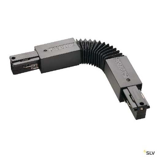 [DC145580] EUTRAC®, connecteur flex, intérieur, pour rail 3 allumages en saillie, noir 145580