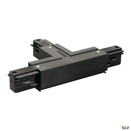 [DC145640] EUTRAC®, connecteur en T, terre droite, pour rail 3 allumages en saillie, noir 145640