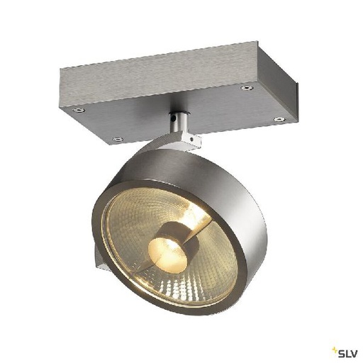 [DC147306] KALU, 1 spot, QPAR111 plafonnier, alu brossé. ES111, max. 75W 147306