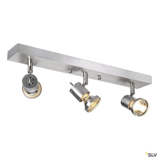 [DC147443] ASTO, applique et plafonnier, triple, alu brossé, 3x GU10 max. 75W 147443