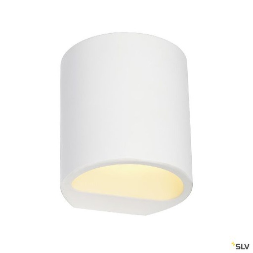 [DC148016] PLASTRA 104, applique intérieure, blanc, G9/QT14, 42W max, plâtre 148016