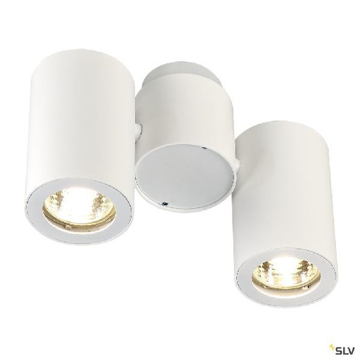 [DC151831] ENOLA B, spot double, applique et plafonnier, blanc, 2xGU10, max. 2x50W 151831