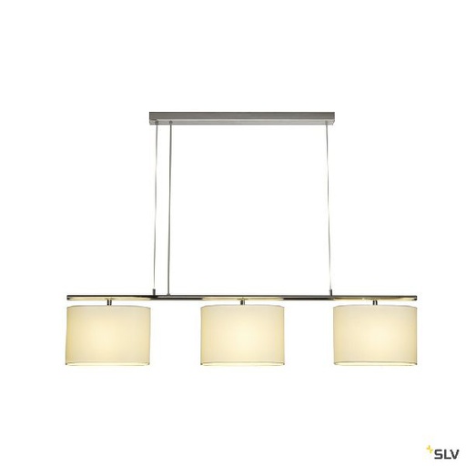 [DC155871] SOPRANA, suspension intérieure, blanc/chrome, E27, 3x 60W max 155871