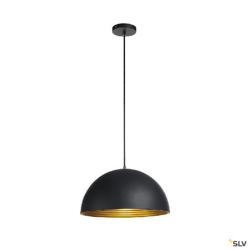 [DC155910] FORCHINI M 40, suspension intérieure, Ø 40 cm, noir/or, E27, 40W max 155910