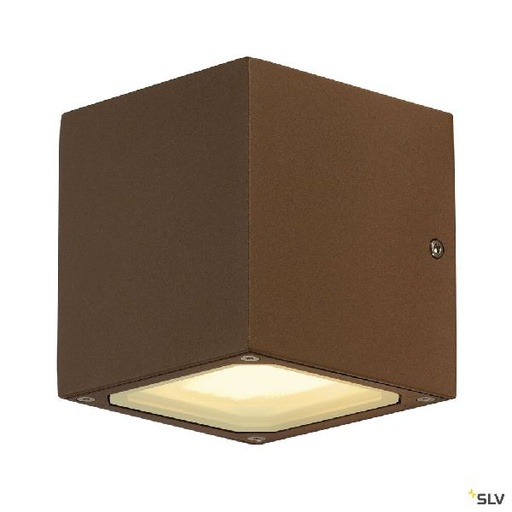 [DC232537] SITRA CUBE, applique extérieure, rouille, GX53/TCR-TSE, 2x 9W max, IP44 232537