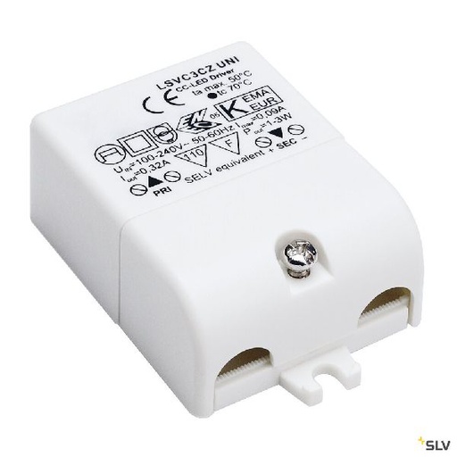 [DC464108] Alimentation LED, intérieur, blanc, 3W, 320mA 464108