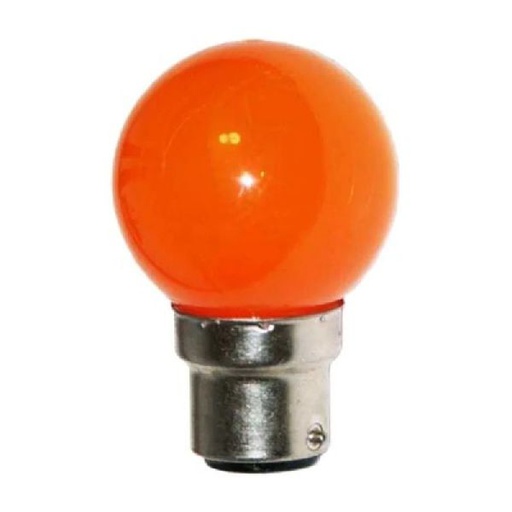 [FES-65682-5PC] B22 - Lampe B22 SMD ø 45-47mm 230V Orange - Festilight 65682-5PC