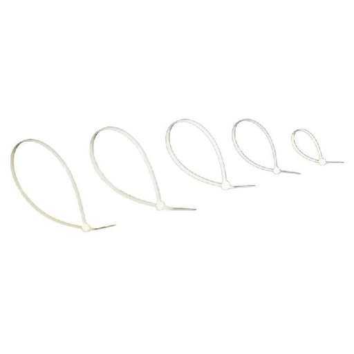 [FES-KCV165] Lot de 100 colliers de câblage Nylon blanc 165x2.5 mm - Festilight KCV165