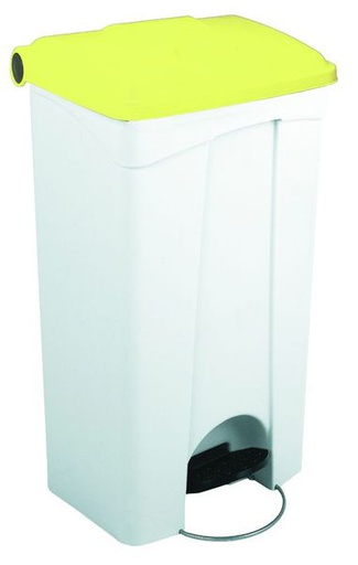 [JVD899744] CONTAINER 90L blanc couvercle jaune - JVD 899744