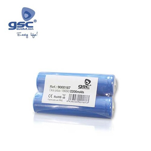 [GC009000187] Pile rechargeable 2x18650 2200mah | 009000187