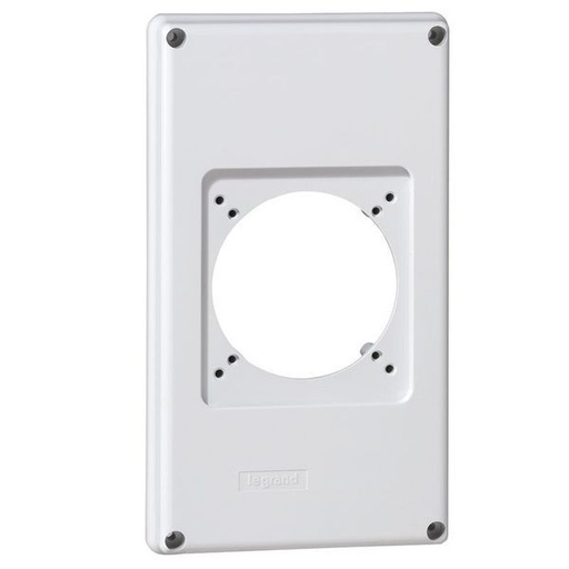 [LEG057712] Plastron P17 220X125Mm Recevant 1 Prise 16A Ou 32A Pour Comp legrand 057712