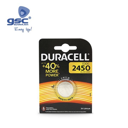 [GC009000152] Pile au lithium Duracell DL2450 Blister 1 | 009000152