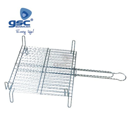 [GC002702531] Double grill 40.Acier galvanisé.40x45cm | 002702531