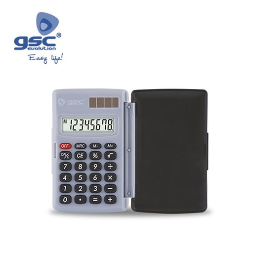 [GC002402598] Calculatrice de poche 8 chiffres solaire et piles | 002402598