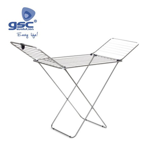 [GC002702539] Étendoir 2 ailes chromées 172x55x105 / 18M | 002702539