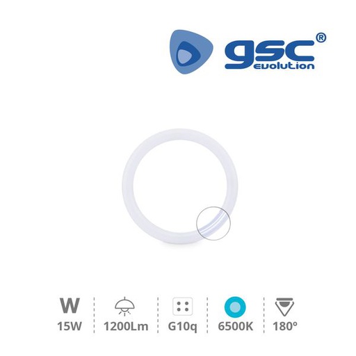 [GC002002377] Tube circulaire LED Ø225 12W T9 G10q 6500K | 002002377