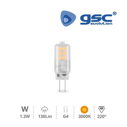 [GC200675007] Lampe 1.3W G4 3000K | 200675007