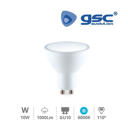 [GC200621002] Lampe dichroïque GU10 6000K de 10W | 200621002
