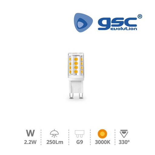 [GC200675011] Lampe G9 3000K de 2,2W | 200675011