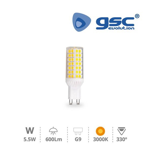 [GC200675015] Lampe G9 3000K de 5,5W | 200675015