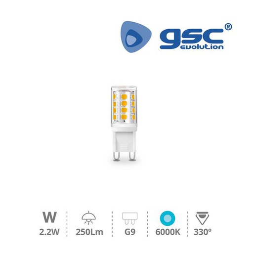 [GC200675012] Lampe G9 6000K de 2,2W | 200675012