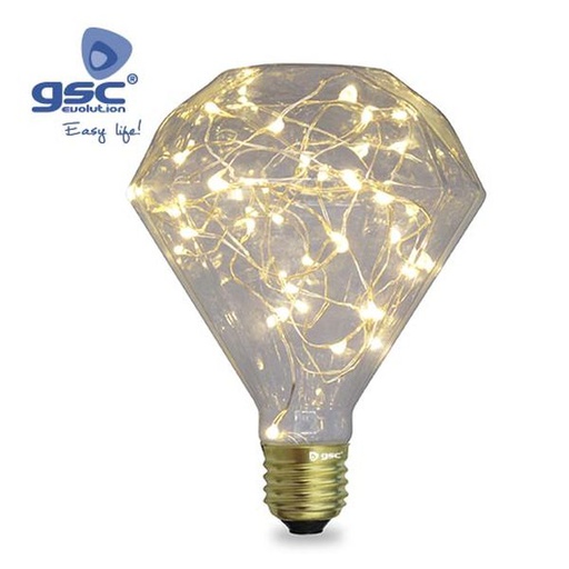 [GC002004828] Lampe déco Starlight. Diamond LED 2W E27 3000K | 002004828