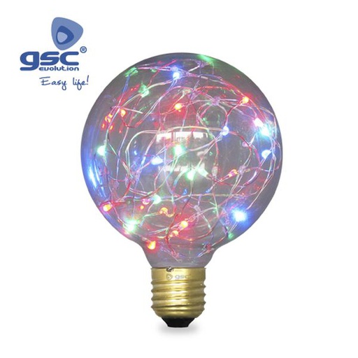 [GC002004844] Starlight Deco.Globe Lamp G125 LED 2W E27 RGB | 002004844
