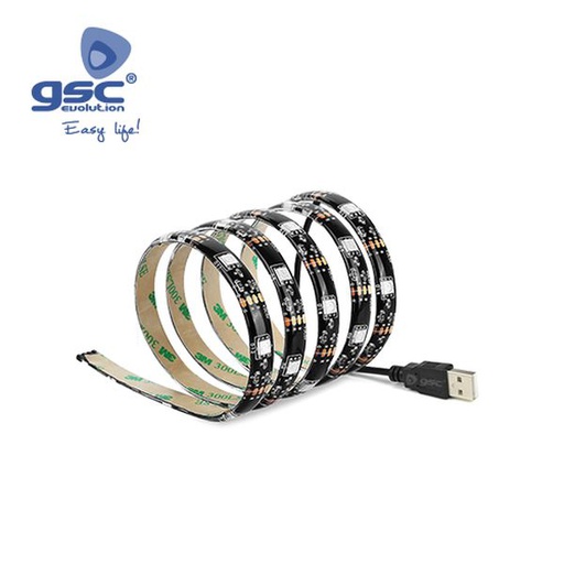 [GC001504515] Bande LED USB 1M pour TV 7,2W/M IP44 6000K-6500K | 001504515