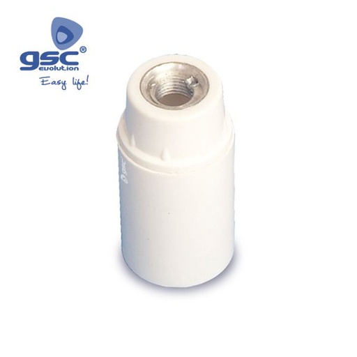 [GC002200282] Douille pour lampe E14 bakélite lisse 2A 250V Blan | 002200282