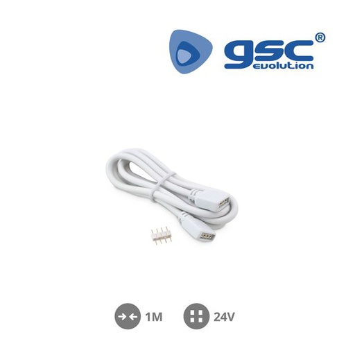 [GC204005001] Extension pour une bande LED RGB de 1M homme à fem | 204005001