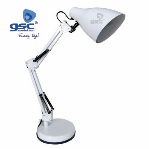 [GC001801664] Lampe de bureau 40W 230V sans ampoule -Blanc | 001801664