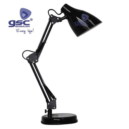 [GC001801665] Lampe de bureau 40W 230V sans ampoule -Noir | 001801665