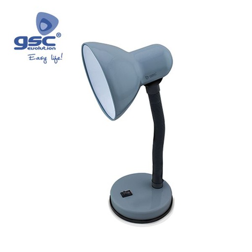 [GC001900415] Lampe de bureau à poser- E27 Max. 40W - Gris | 001900415