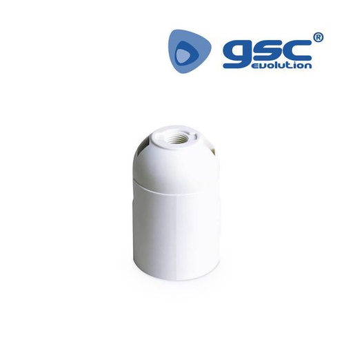 [GC101530004] Porte-lampe thermoplastique lisse E27 Blanc | 101530004