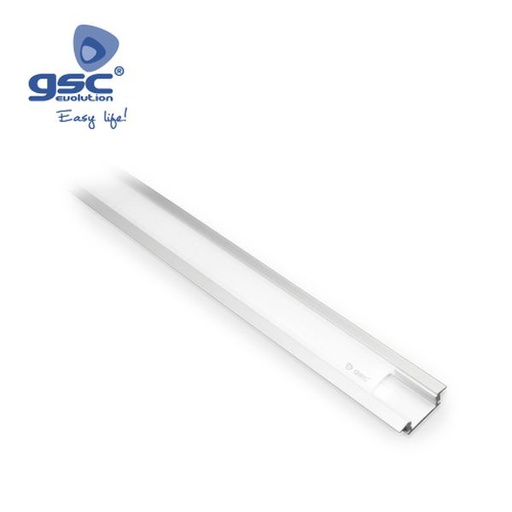 [GC001501543] Profilé aluminium a encastrer translucide 1M | 001501543