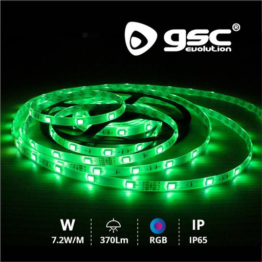 [GC001504593] Rouleau 5M LED SMD5050 (7,2W) RGB IP65 24V | 001504593