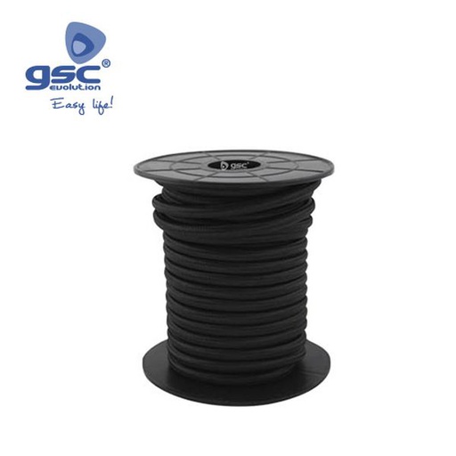 [GC003902991] Câble textile 10M (2x0,75mm) Noir | 003902991