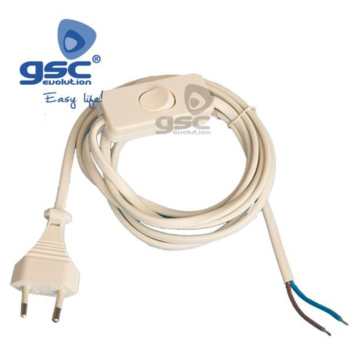 [GC001100236] Connexion + Interrupteur plat (2x0.75mm) 2M 2A 250 | 001100236